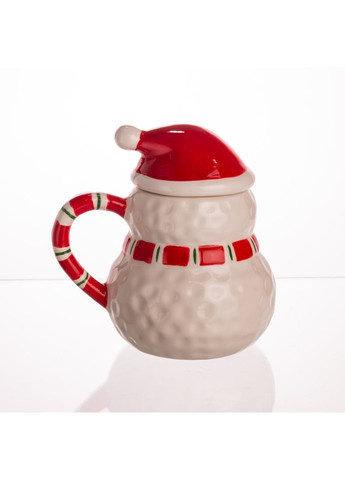 Чашка порцелянова Snowman з кришкою 400 мл Yiwu (370645608)