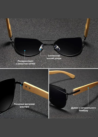 Жіночі поляризаційні сонцезахисні окуляри WIMN Y5585 Black Gray WIM (303401714)