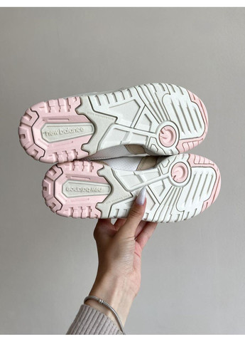Розовые демисезонные кроссовки мужские new balance 550 white pink нью беланс 550 No Brand