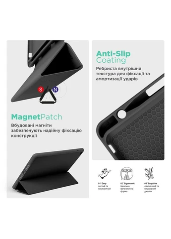 Чехол SlimTPU Active Pen holder Tab P11 11.5 TB350 TB355 Черный Lenovo (394037339)