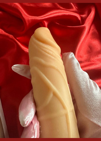 Реалистичный вибратор вагинальный из кибер кожи 22*4.5 см. Вибратор женский No Brand (340914285)