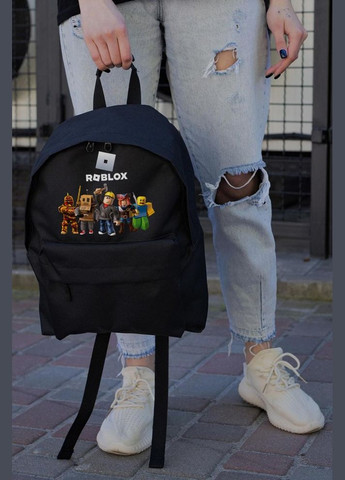 Повсякденний Рюкзак Шкільний Compact З Принтом Роблокс Black Without (347584696)