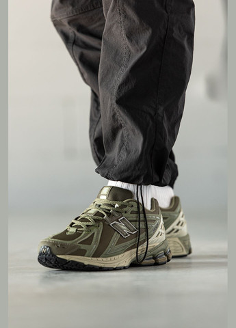 Оливковые (хаки) демисезонные кроссовки мужские new balance 1906r khaki green | нью баланс 1906 хаки No Brand