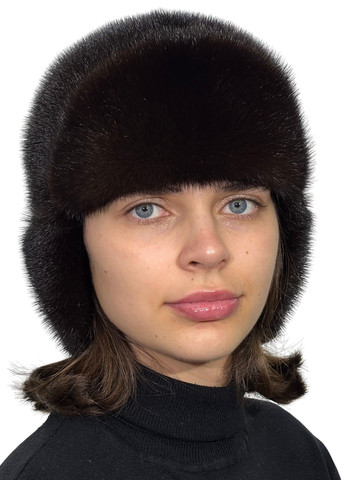 Женская меховая норковая шапка ушанка Меховой Стиль Ушанка (365250541)