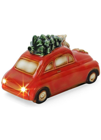 Декор новорічний "Машина" 8.5х16.5х10см фарфор з LED-підсвіткою Bona (329895038)