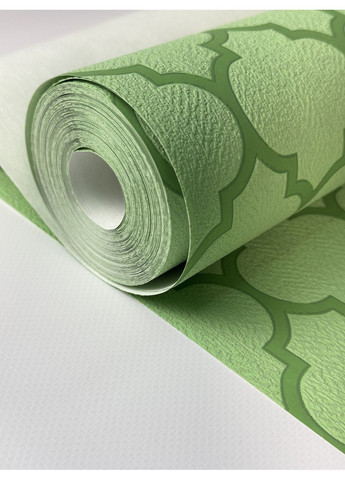 Шпалери німецькі вінілові на флізеліновій основі салатові з малюнком 57143 53см для спальні, дитячої, кухні. MARBURG (371775667)