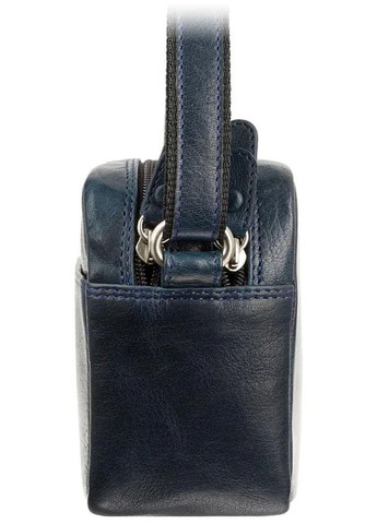 Сумка кросс-боди через плечо из натуральной кожи женская для документов и для телефона маленькая Синий 40196 Visconti (361970359)