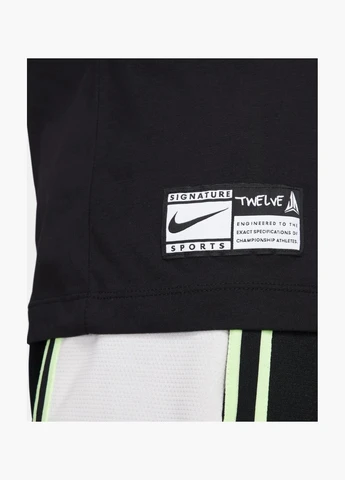 Черная футболка мужская t-shirt dri-fit ja black fq4910-010 Nike