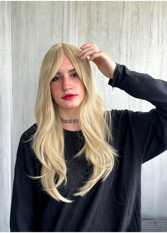 Парик блондинки прямой с челкой длинный блонд (TWI855) No Brand (355802203)