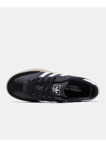 Білі літні кросівки adidas samba xlg black white gum адідас самба No Brand
