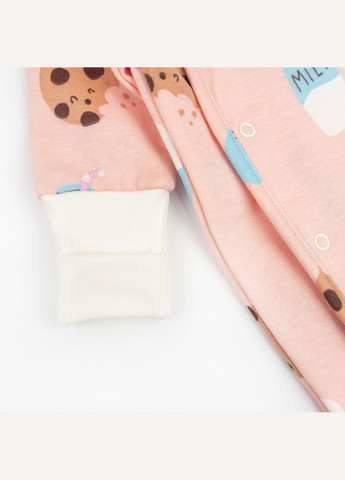 Человечек для малышей с начесом Dexter`s диагональная застежка pink cookies dexter's (315892166)