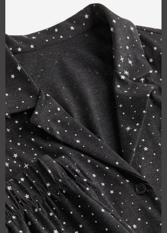 Темно-серая всесезон трикотажная пижама H&M комплект