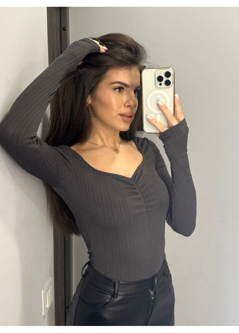 Боди, цвет Темно-серый No Brand (361120321)