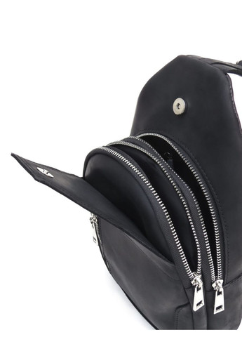 Чорна чоловіча сумка-слінг із матової шкіри N9016KGA Newery (303830733)