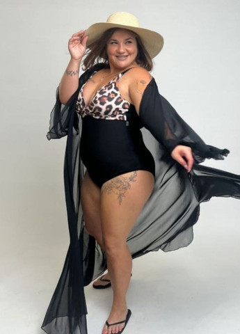 Чорний літній купальник суцільний суцільний Ods