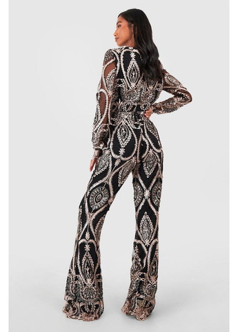 Комбінезон Boohoo однотонний чорний