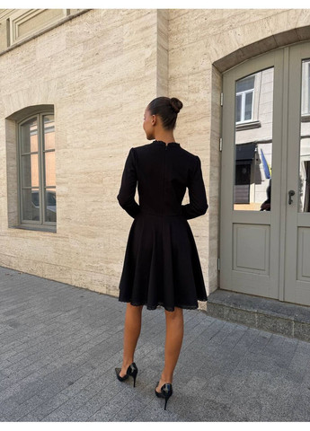 Черное элегантное платье No Brand