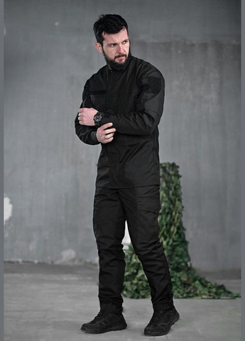 Тактический демисезонный уставной костюм черный No Brand