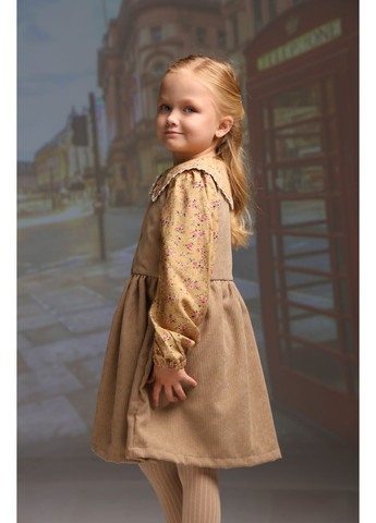 детский сарафан для девочки бежевый фрея Darochka