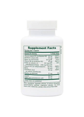 Вітаміни та мінерали Super B-50, 90 вегакапсул Natures Plus (293338138)