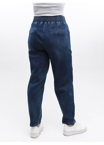 Джинси жіночі сині банани з резинкою на поясі великі розміри Banana's Adorati - (369668891)