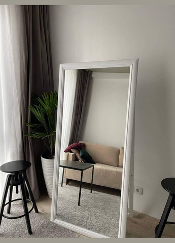 Дзеркало підлогове в класичній рамі кольору бланко на ніжці 150 х 80 см No Brand (333823413)