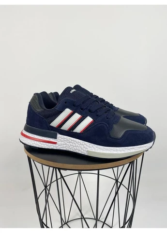 Білі літні кросівки adidas zx 500 blue white адідас зх 500 No Brand