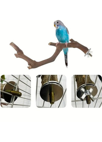 Жердинки для попугаев из дерева, виноградной лозы на винте 5 шт, аксессуары для попугаев No Brand (370290453)