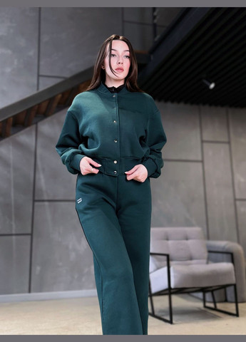 Костюм теплий на флісі бомбер і прямі штани Beteji No Brand (318671692)