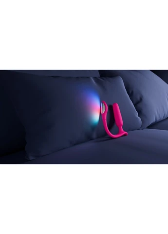 Анальная смарт-вибропробка с LED-подсветкой розовая Lush Anal Lovense (382844257)