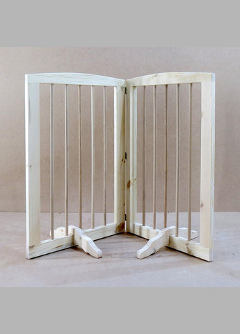 Парканчик обмежувач з дерева Гурсі 290 з упорами бланже (ЗБО-1290701) No Brand (328605915)