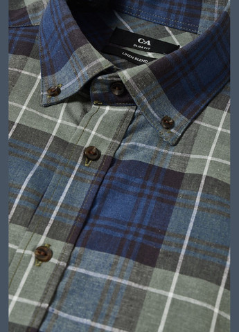 Цветная кэжуал рубашка однотонная C&A