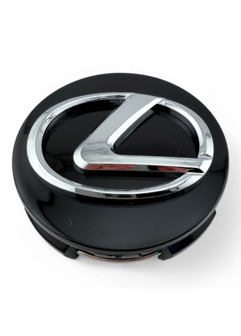 Колпачки для дисков Лексус заглушки для дисков 62/56 мм черные с хромом (4 шт.) Lexus (354698766)