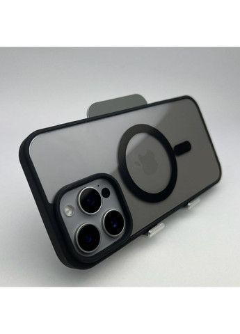 Чохол на айфон 14 про макс Acrylic Magsafe для Apple 14 PRO MAX прозорий магнітний / бортик / Magnetic Black No Brand (369137070)
