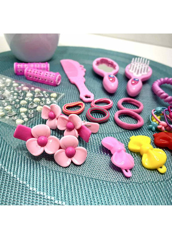 Лялька-манекен для дівчинки Голова для зачісок з аксесуарами бігуді гумки гребінця (YM25-2B-С) No Brand (350936079)