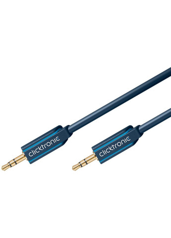 Кабель аудіо сигнальний Jack 3.5mm 3pin M/M (тато/тато) 3.0m Casual 2xShield D=3.9mm AUX AW27 ClickTronic (369645589)