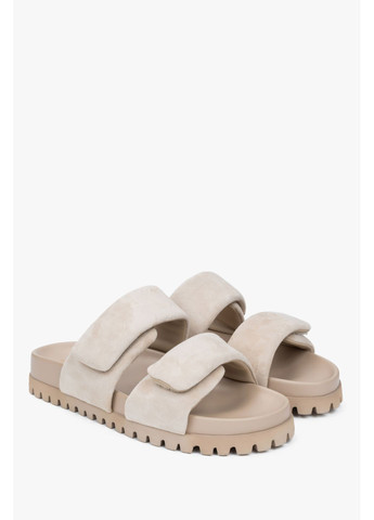 Шльопанці, колір бежевий Estro (367261534)