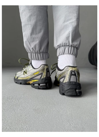 Сірі Осінні кросівки чоловічі new balance No Brand 740 Silver/Yelow/Black