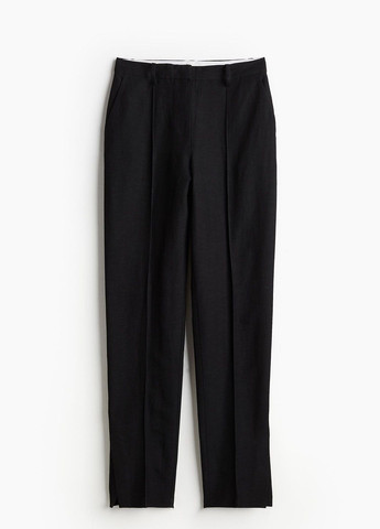 Черные классические демисезонные брюки H&M