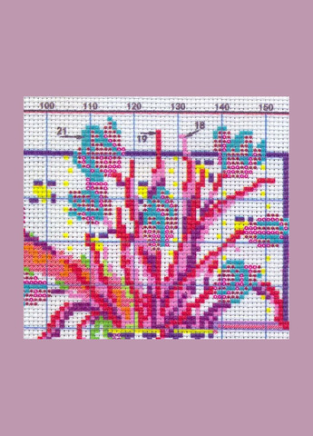 Набір для вишивання за нанесеною на канву схемою "Flowers in celadon vase". AIDA 14CT printed 37*27 см Joy Sunday (313614458)