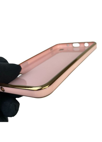 Чохол для Galaxy M10 (SM-M105F) з кільцем-підставкою із золотою окантовкою на самсунг м10 пудровий gs1 Samsung (366231080)