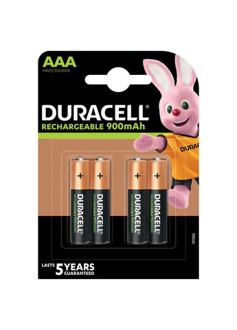 Акумулятор (m426682) Duracell AAA HR03 900mAh * 4 (367068538)