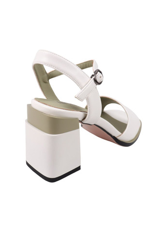 Белые босоножки женские белые на каблуке Aiformaria