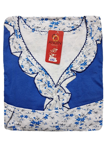 Женская ночная рубашка тёплая на флисе хлопок (203) ANDIN (369000850)