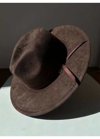 Шляпа Федора унисекс замшевая с полями 8 см и регулировкой размера MONACO No Brand (362346131)