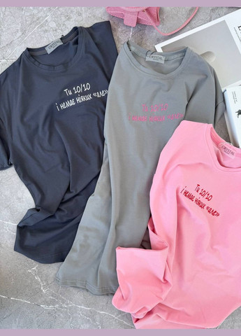 Базова футболка з написом Luna - (340108723)