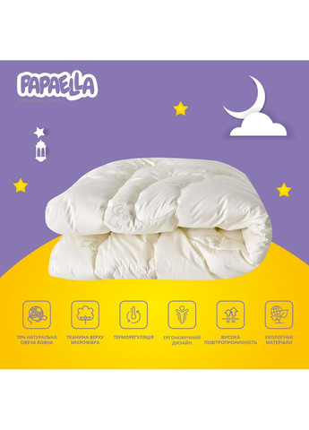 Одеяло детское зимнее шерстяное 100х135 см натуральная шерсть теплое одеяло для детей PAPAELLA (367726783)