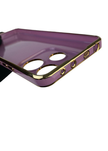 Чехол для Redmi Note 14 5G с защитой камеры с золотой окантовкой на редми нот 14 черничный gs1 Xiaomi (366231490)