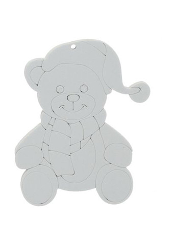 Елочная игрушка Комплект украшений для раскраски 3шт 10см и фломас (5900779897120_2) Chomik Комплект прикрас для розфарбовування 3шт 10см та ф (368563016)