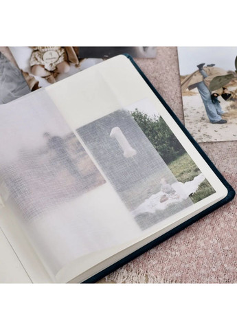 Сімейний фотоальбом з велюру "Family Stories" 23х23 см Handmade 201-004-039 (365783720)